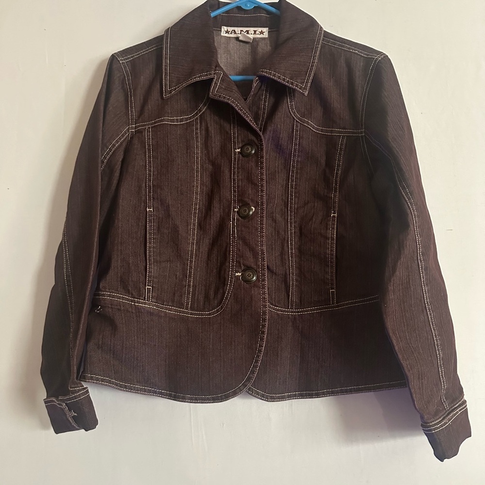 Stylish Brown Jean Jacket